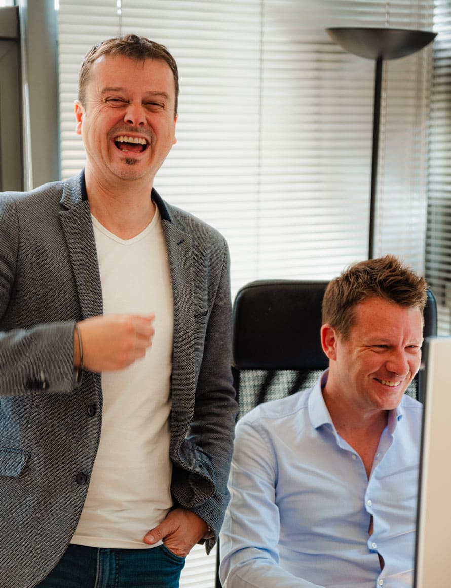 Baptiste Philibert, fondateur d'Interactive Layer, et Manu, fondateur d'eCaste