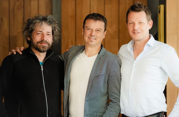 Baptiste Philibert, Manu et David, les fondateurs de la start-up Emotivi